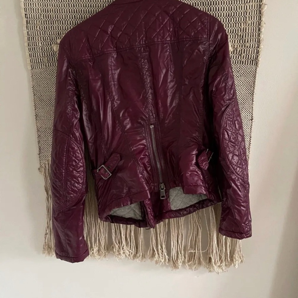 Burberry Purple Biker Jacket - Picture 5 of 8